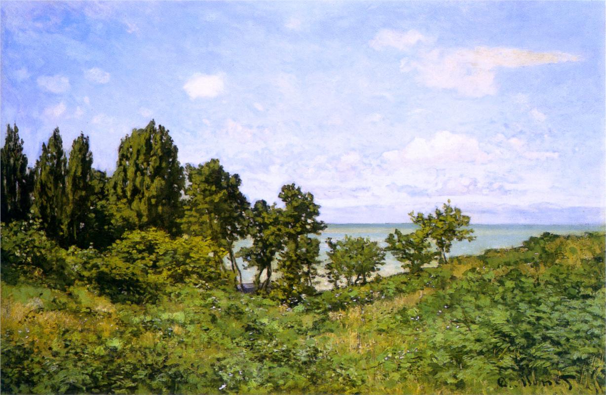 By the Sea, 1864 - Claude Monet Paintings